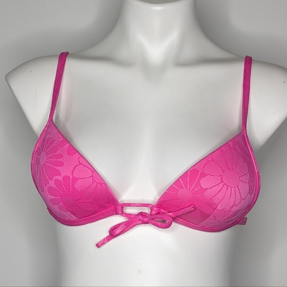 Calzedonia Cobey Pink Floral Strappy Bikini Top XS/S